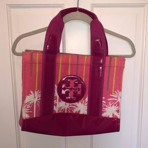 Tory Burch Pink Tropical Tote Bag